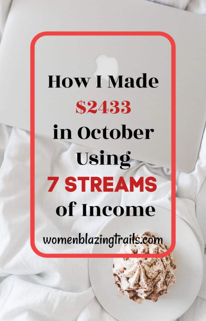 HOw I made $2433 using multiple streams of income