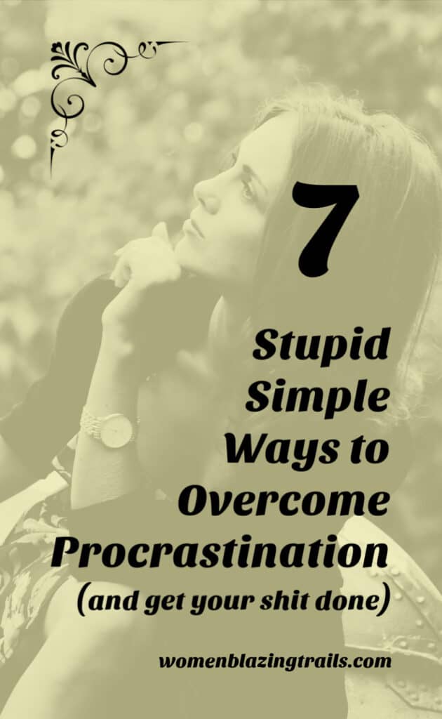 thinking woman-how to overcome procrastination