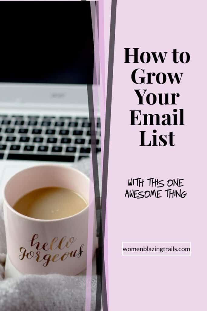 Find out how to grow your email list using this one powerful thing