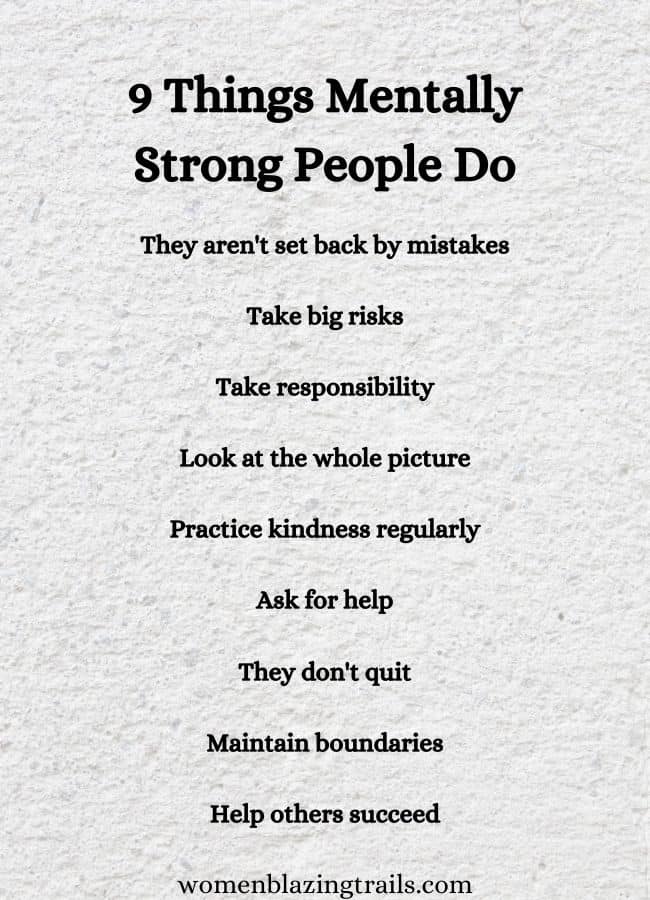 9 Things Mentally Strong People Do (and 6 things they don't do)