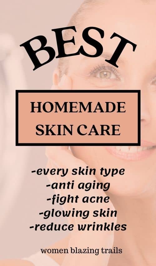 pin image for homemade skin care