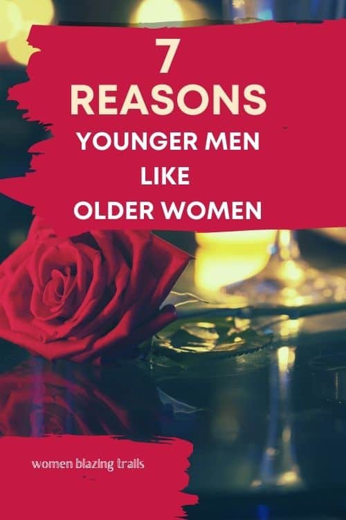 rose and a glass of wine-why younger men like older women blog post