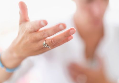 woman's hands follow your intuition