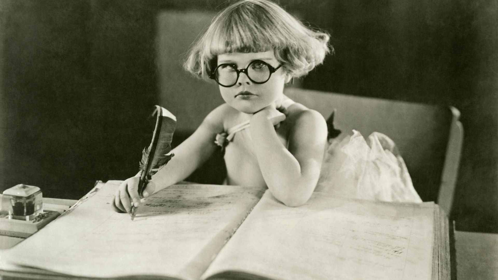 girl writing
