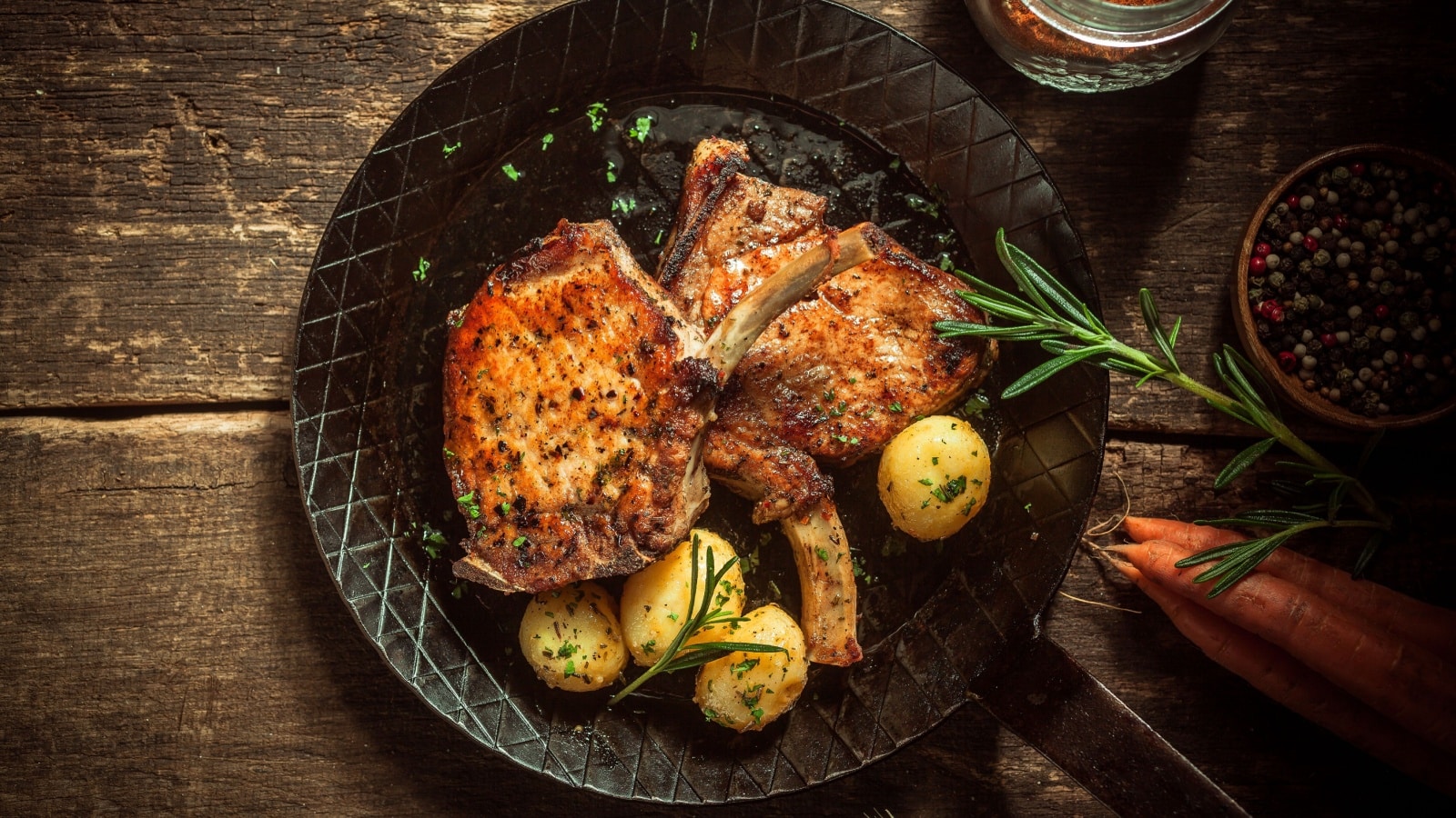 grilled pork chops