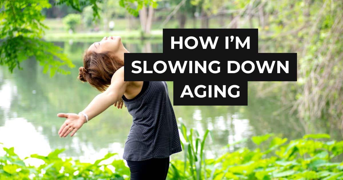 slowing down aging healthy woman