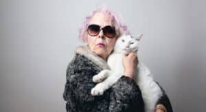 things old people say woman with cat