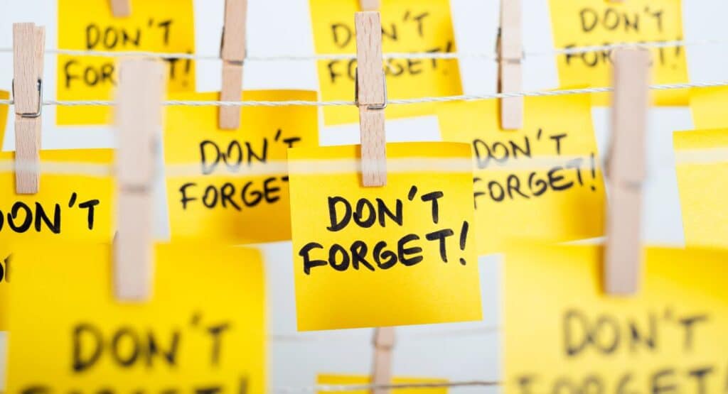 things we forget