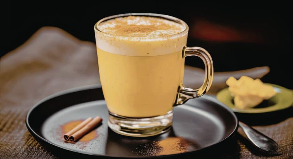 bedtime drinks turmeric latte