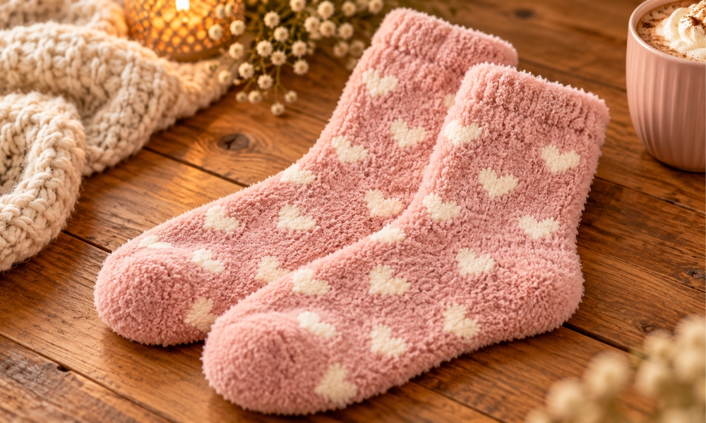 burr basket ideas fuzzy socks