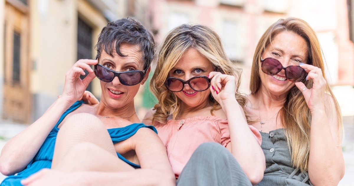 things women over 50 want in a man 3 women smiling